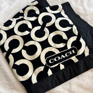Coach Monogram Beach Towel